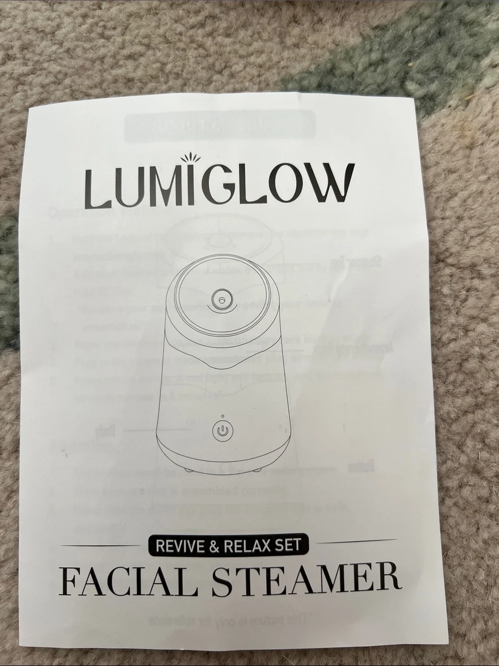 Lumiglow white facial